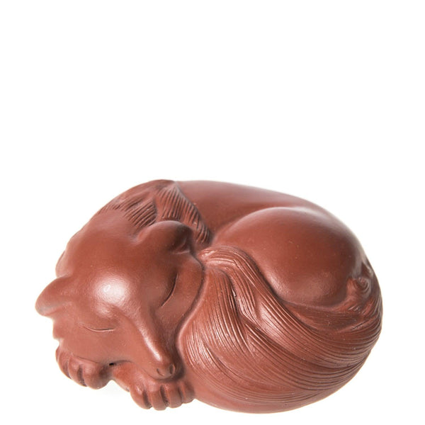 "Sleeping Firefox" Yixing Tea Pet (ZiSha: Da Hong Pao ZhuNi)